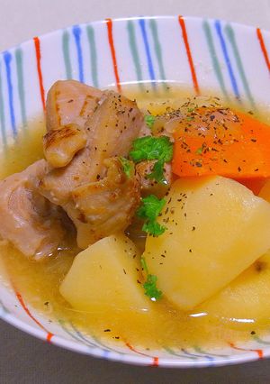 煮崩れなし!!塩麹ペッパー鶏じゃが-レシピのメイン写真