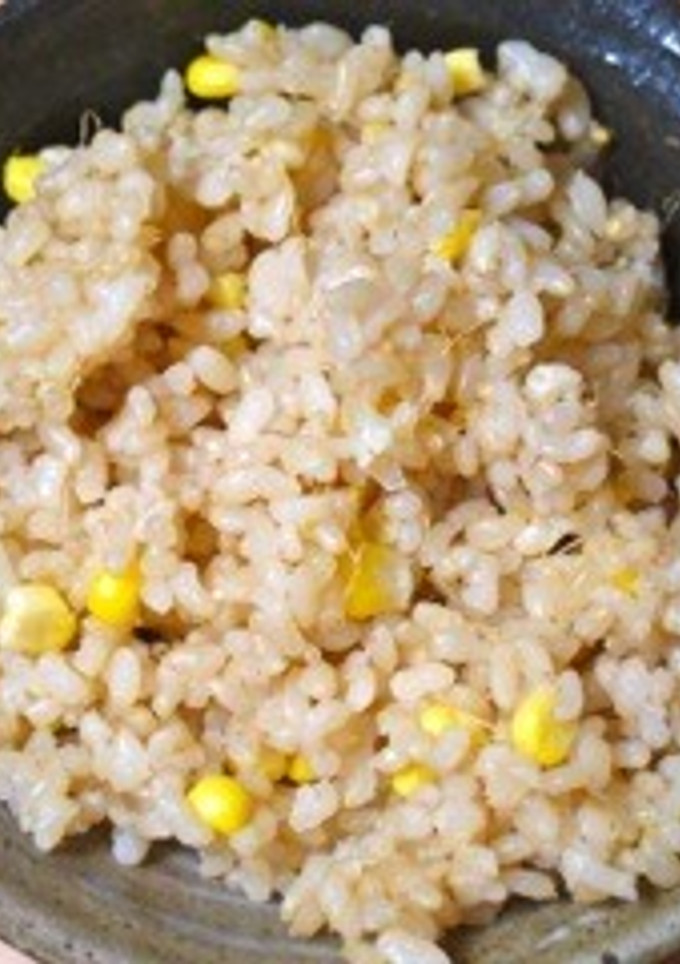 マクロビ☆とうもろこしと梅の炊き込みご飯-レシピのメイン写真