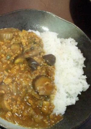 夏にピッタリ★なすとひき肉の時短カレー-レシピのメイン写真
