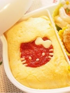 型抜きで簡単オムライス☆キャラ弁-レシピのメイン写真