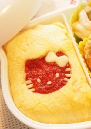 型抜きで簡単オムライス☆キャラ弁-レシピのメイン写真