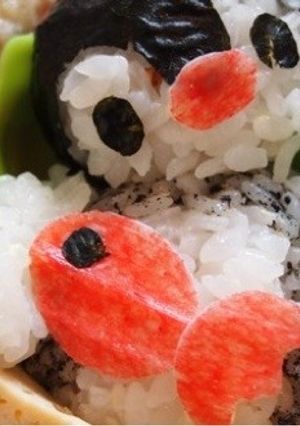 キャラに持たせて♪お魚さん☆キャラ弁-レシピのメイン写真