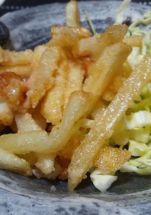 冷凍ポテトで、めんたいポテトサラダ-レシピのメイン写真