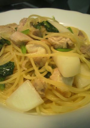鶏肉とカブのぺペロンチーノ-レシピのメイン写真