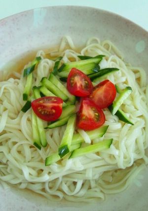 トマトときゅうりのさっぱりうどん-レシピのメイン写真