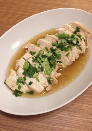 ☆レンジで簡単♪胸肉の蒸し鶏☆-レシピのメイン写真
