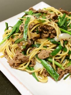 牛オイスター焼きそば-レシピのメイン写真
