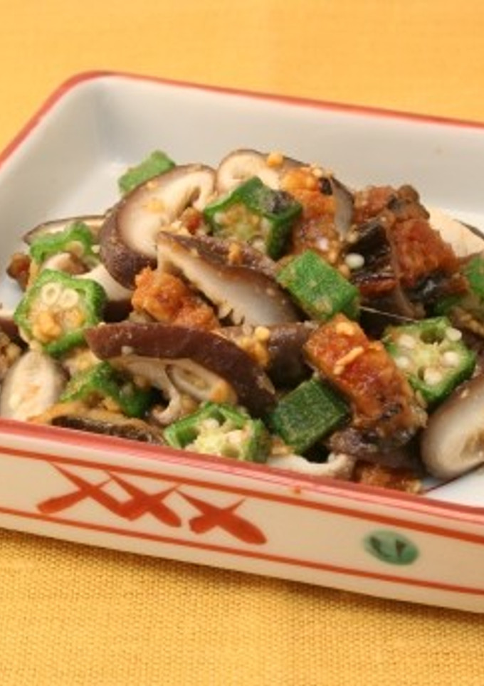 穴子と椎茸のごま和え-レシピのメイン写真