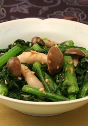 春菊としめじのごま和え-レシピのメイン写真