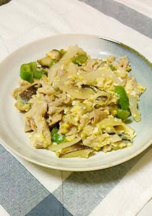 簡単☆豚肉と野菜の味噌玉炒め-レシピのメイン写真
