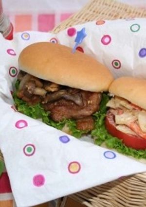 きのこと鶏のセサミバーガー-レシピのメイン写真