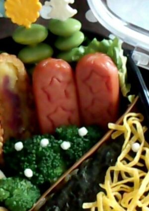 ｷｬﾗ弁☆簡単に可愛くウインナー-レシピのメイン写真