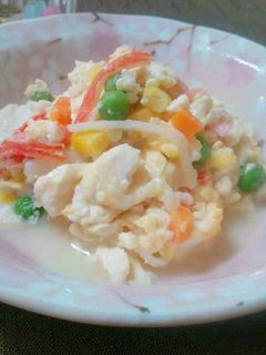 中華風豆腐の卵とじ-レシピのメイン写真