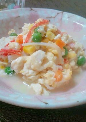 中華風豆腐の卵とじ-レシピのメイン写真