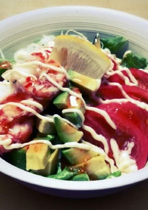 簡単!!エビとアボカドのサラダ丼♪-レシピのメイン写真