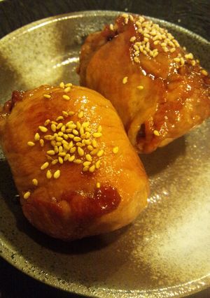 雑穀米の肉巻きおにぎり-レシピのメイン写真