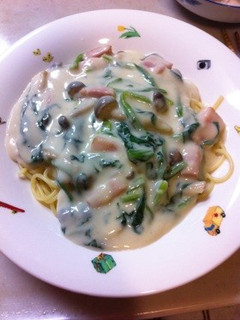 クリームスパゲティ-レシピのメイン写真