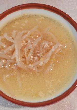 生クリームのモヤシスープ-レシピのメイン写真