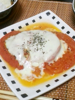 簡単☆トマトのモッツァレラチーズ焼き-レシピのメイン写真