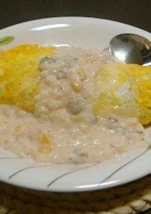 かき揚げリメイク☆ホワイトソース☆-レシピのメイン写真