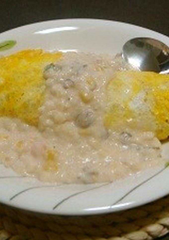 かき揚げリメイク☆ホワイトソース☆-レシピのメイン写真