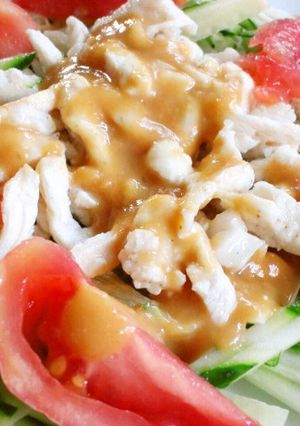 ﾁｷﾝｻﾗﾀﾞ・・・ﾊﾞﾝﾊﾞﾝｼﾞｰ風-レシピのメイン写真