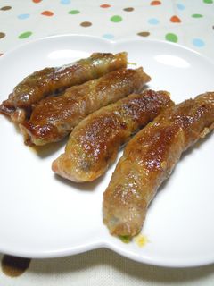 スナップえんどうの肉巻き✿-レシピのメイン写真
