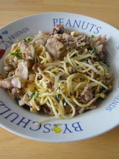 ニラ玉スパゲッティ-レシピのメイン写真