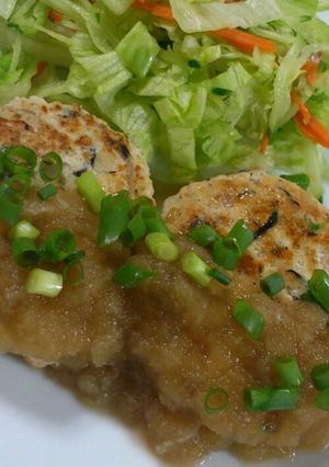 ヘルシー豆腐バーグ＊大根おろしソースかけ-レシピのメイン写真