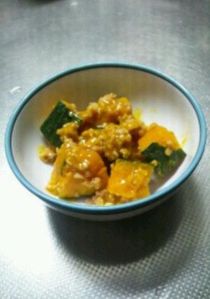 簡単☆かぼちゃのそぼろあん☆-レシピのメイン写真