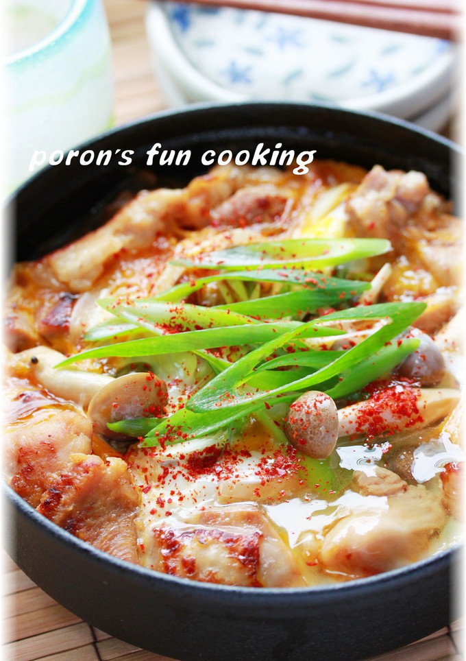 ✿旨みギュッ♬塩麹鶏のすき焼き風卵とじ✿-レシピのメイン写真