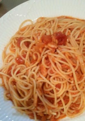 簡単☆桜えびのトマトソースパスタ-レシピのメイン写真