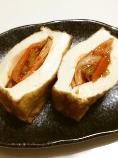 厚揚げ*キムチ*いつのまに...-レシピのメイン写真