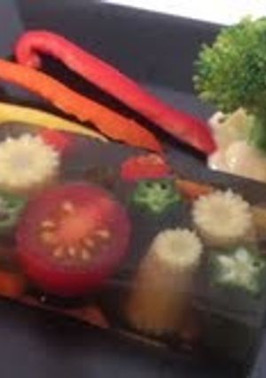 夏野菜のテリーヌ☆パプリカ添え-レシピのメイン写真