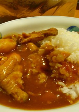 圧力鍋で鶏手羽元のトマト煮込みカレー-レシピのメイン写真