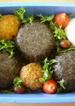 海苔カップでやわらかおにぎり-レシピのメイン写真