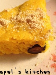 簡単★かぼちゃと黒豆の蒸しケーキ-レシピのメイン写真