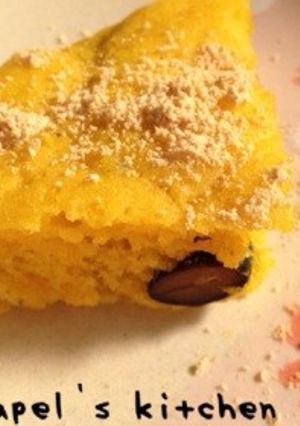 簡単★かぼちゃと黒豆の蒸しケーキ-レシピのメイン写真