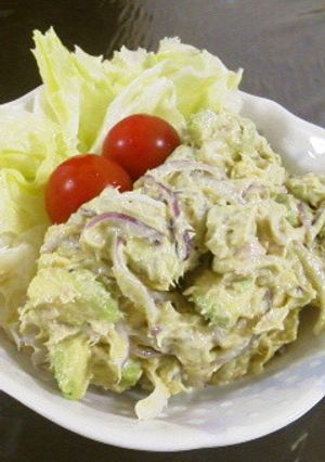 *アボカドのツナあえサラダ*簡単に手早く-レシピのメイン写真