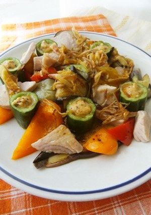 マグロと夏野菜のグリルサラダ-レシピのメイン写真