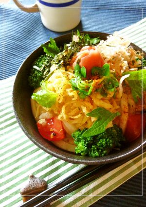 甘酸っぱい切り干し大根と梅の冷やしうどん-レシピのメイン写真