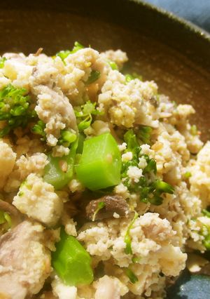 低糖質＊だしいらず＊高野豆腐で炒り豆腐-レシピのメイン写真