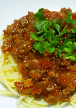 本格☆こだわりのミートソースパスタ-レシピのメイン写真