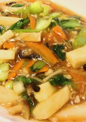 塩麹と醤油麹 長いもと青梗菜あんかけ炒め-レシピのメイン写真