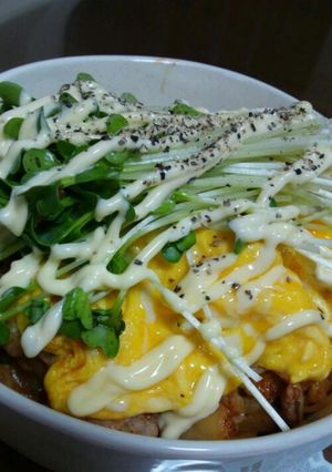 豚キムチ丼-レシピのメイン写真
