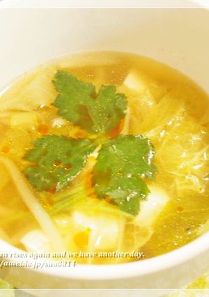 簡単で安くぱぱっと酸辣湯（サンラータン）-レシピのメイン写真