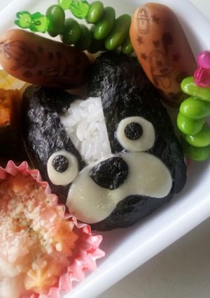キャラ弁 フレンチブルドック弁当～-レシピのメイン写真