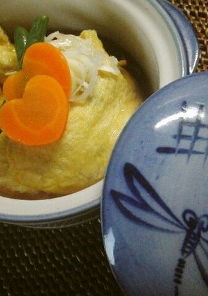 ♡海老とインゲンの袋蒸し　甘酢がけ♡　-レシピのメイン写真
