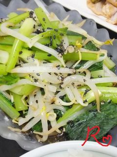 小松菜ともやしの酢の物-レシピのメイン写真