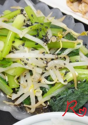 小松菜ともやしの酢の物-レシピのメイン写真